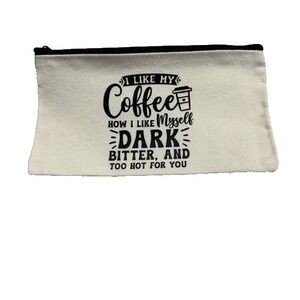 NEW custom-made canvas ZIPPER POUCH bag 8X4.5 inches adults kids